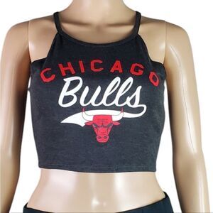 NBA Chicago Bulls Charcoal Gray & Red Tank Top